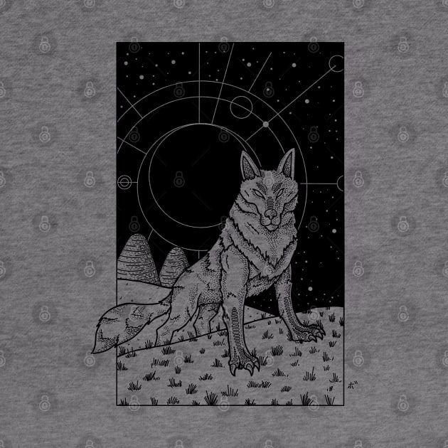 Wolf between worlds by BeauyArt